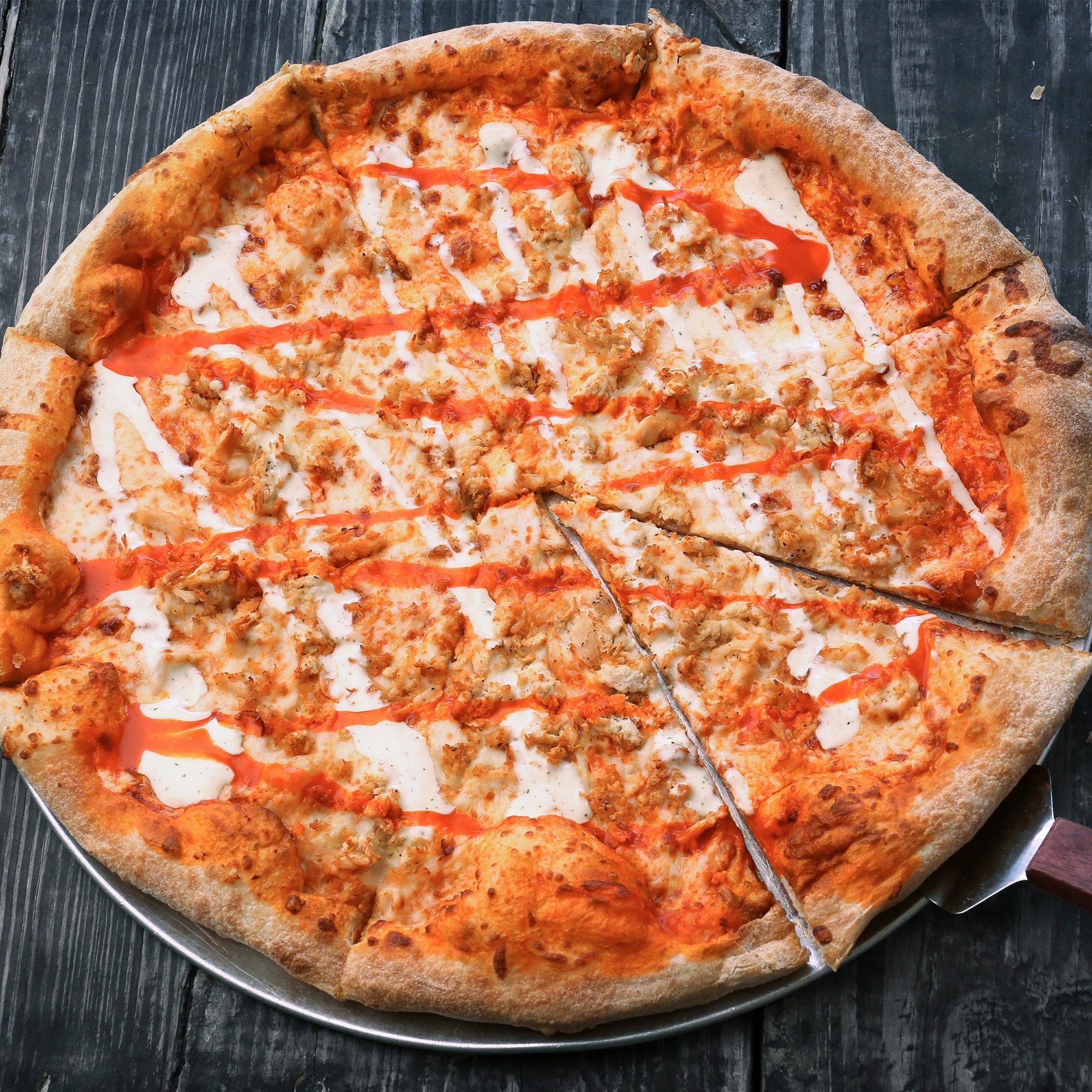 16" Buffalo Chicken Pizza.